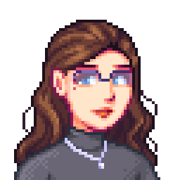 self-portrait using a Stardew Valley pfp creator